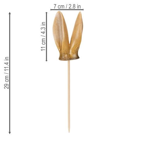 Artikel Hasenohren Gartenstecker Frühlingshafte Tierfigur für Gartendeko und Osterdeko 29cm 4St