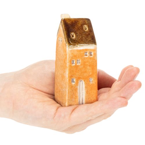 Keramik-Dekohäuser 10 cm 3er-Set handbemalt für Innenbereich | Floristik24.at