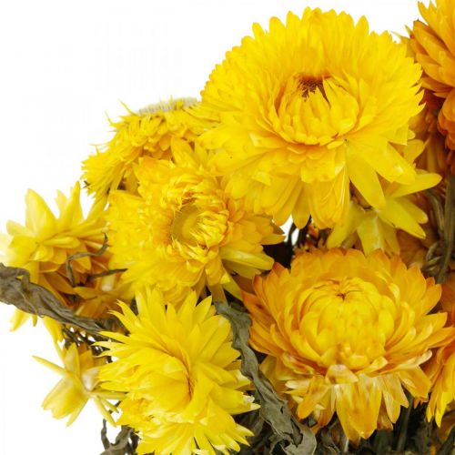 Artikel Strohblume Gelb getrocknet Trockenblumen Deko Bund 75g