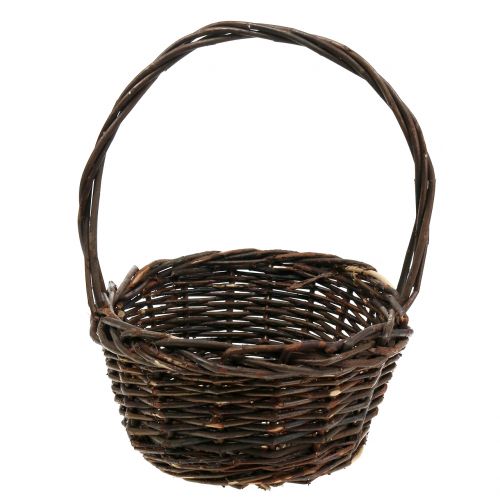 Henkelkorb Weide Oval 28cm x 20cm | Floristik24.at