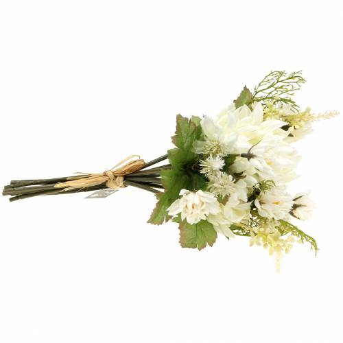 Floristik24 Chrysanthemenstrauß Mix Weiß 35cm