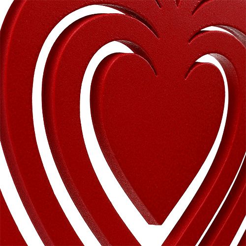 Floristik24 Herz Rot aus Foam 40cm