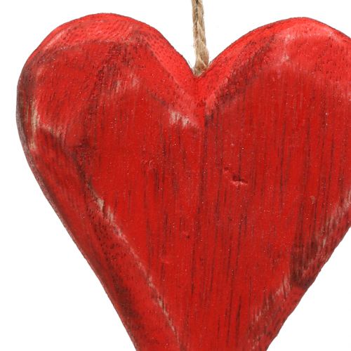 10 Stk Holzherzen 9cm rot Herzen aus Holz Dekoherzen Hochzeitsdeko Tischdeko