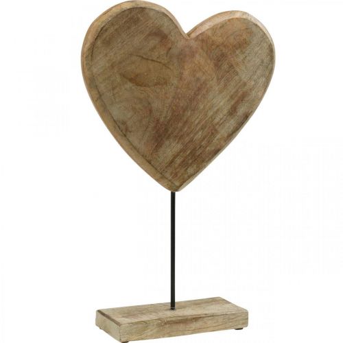 Floristik24 Herz zum Stellen, Valentinstag, Hochzeitsdeko, Muttertag, Holzdeko H45cm