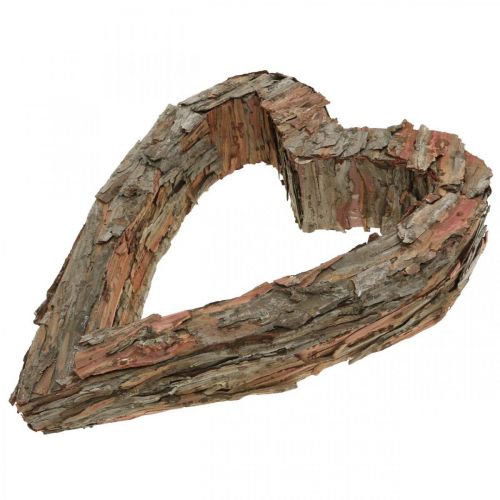 Floristik24 Deko Herz Holz Pinienrinde 40×32cm