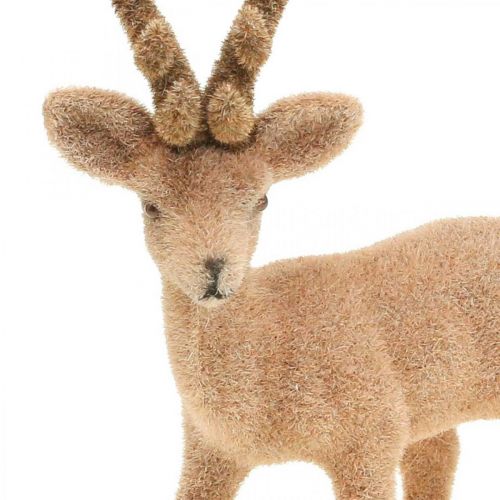 Artikel Deko Hirsch Dekofigur Deko-Rentier Beflockt H17cm 6 St