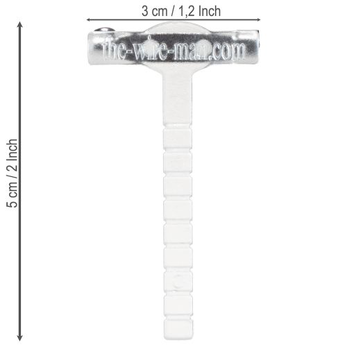 Artikel Hochwertiger Hochzeitsanstecker transparent 50 Stück