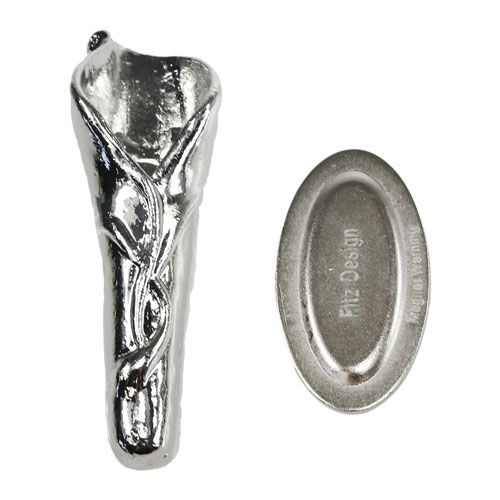 Artikel Hochzeitsanstecker mit Magnet Silber 5cm