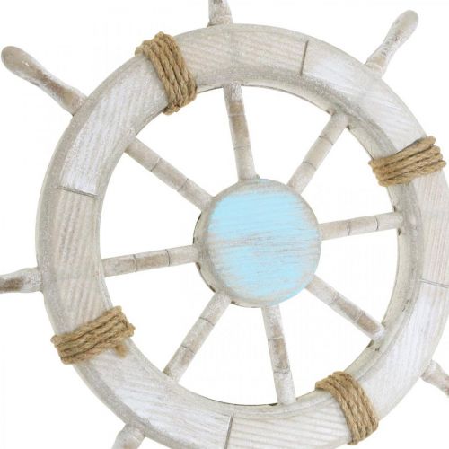 Floristik24 Holz-Steuerrad Nautische Deko Maritime Wanddeko Ø45cm