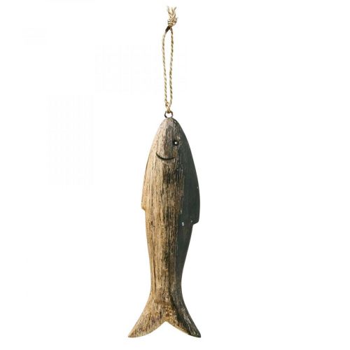 Floristik24 Holz Fisch Deko Groß, Fisch Anhänger Holz 29,5cm