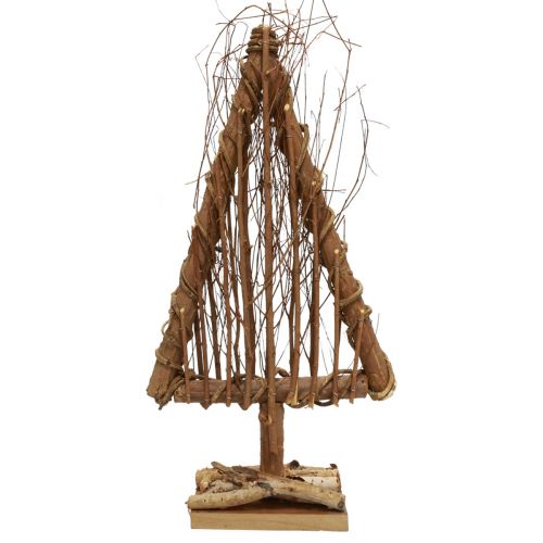 Floristik24 Holz Tannenbaum Deko Holzdeko Natur Äste Reben 25x10x50cm