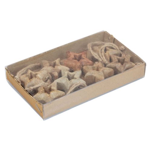 Artikel Holzanhänger Holzsterne Natur Christbaumschmuck Ø4,5cm 8 St