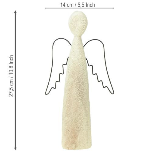 Artikel Holzengel Natur Schutzengel Holz Figur modern H27,5cm