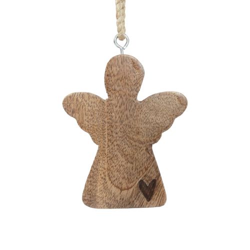 Floristik24 Holzengel Natur Dekohänger Engel Deko 8×1×10cm 6 St