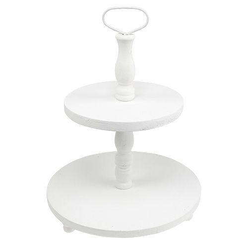 Holzetagere weiß H50cm | Floristik24.at