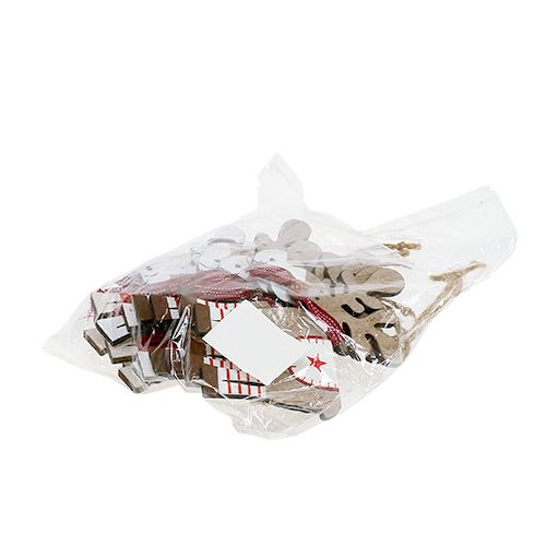 Floristik24 Holzfigur Elch zum Hängen 11cm sort.12St