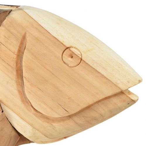 Artikel Holzfisch Teak Holz Deko Fisch Tischdeko Holz 63cm