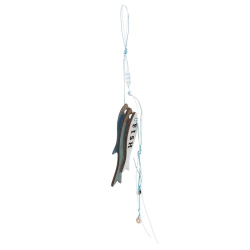 Holzhänger Fische Blau 36cm 4er-Set für maritime Dekoration bestellen | Floristik24.at