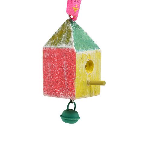 Holzhänger Vogelhaus 7x3x3cm bunt 6St | Floristik24.at