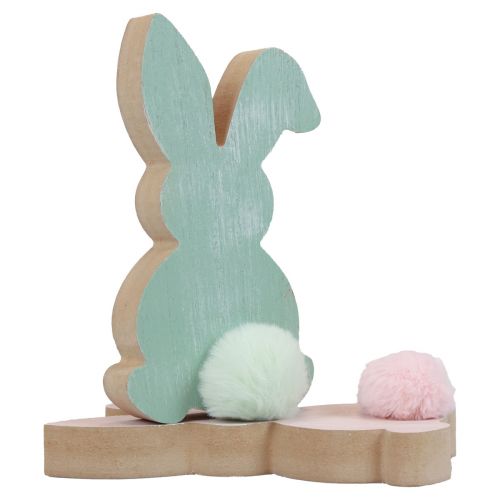 Artikel Holzhasen Deko Hasen Osterdeko Holz Pastell 8,5×16cm  6 St