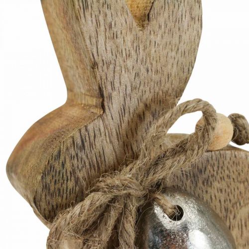 Floristik24 Holzhasen Deko Tischdeko Ostern Mangoholz 8,5×4×10cm