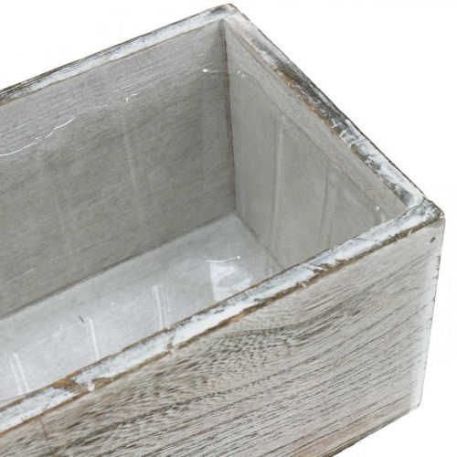 Floristik24 Pflanzkasten, Deko-Kiste, Übertopf, Holzgefäß L25cm