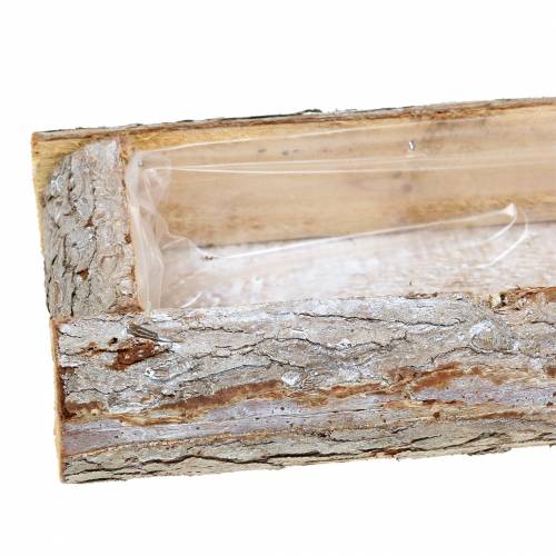 Artikel Pflanzkasten Holz weiß gewaschen 40cm x 15cm H6cm
