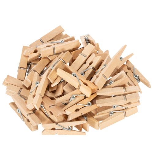 Holzklammern Mini 3,5 cm Natur 50 Stück für Dekoration und Bastelarbeiten bestellen | Floristik24.at