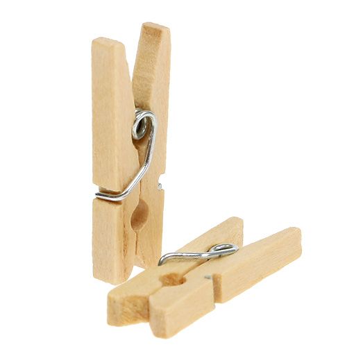 Floristik24 Holzklammern Natur 2,5cm 72St