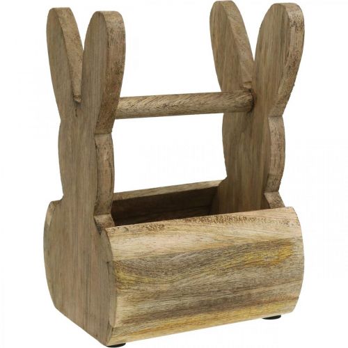 Floristik24 Osterkorb Hase Holz Tischdeko Ostern Osterkörbchen 13×12×20cm