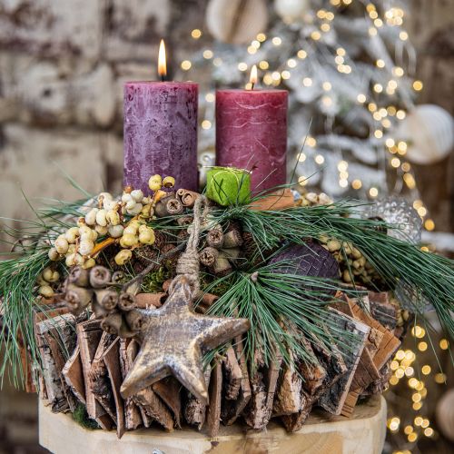 Floristik24 Holzkranz Birkenrinde Naturkranz Dekokranz Natur Ø30cm