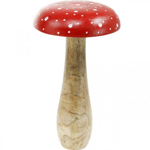 Floristik24 Fliegenpilz Holz groß Herbstdeko Pilz Ø14cm H24cm