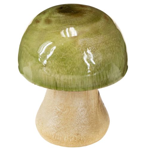 Floristik24 Holzpilze Herbstdeko Pilze Grün Rot Orange H6,5cm 9 St