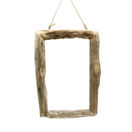 Floristik24 Holzrahmen Natur zum Hängen 59cm x 42cm