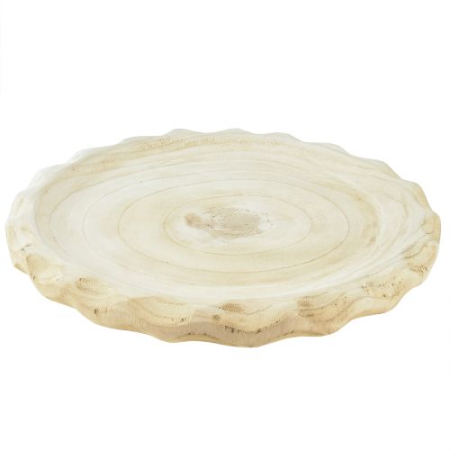 Floristik24 Dekoschale Holz Holzschale Paulownia Natur Ø36cm