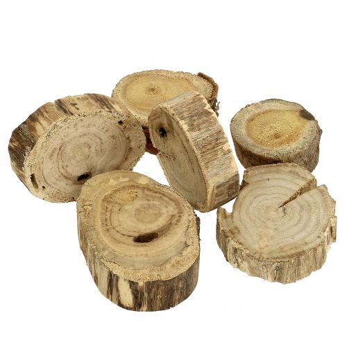 Floristik24 Holzscheiben Holzringe Natur 500g