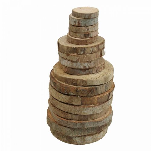 Artikel Holzscheiben 3,5cm - 9cm Natur 300g