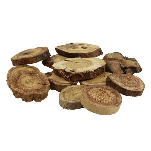 Floristik24 Holzscheiben natur 6-8cm 500g