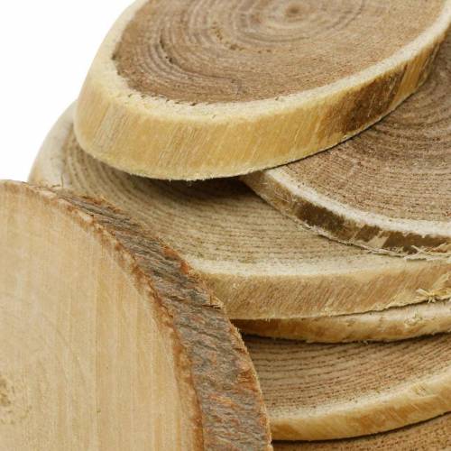 Floristik24 Deko Holzscheiben oval Natur Scheibe Ø4-7cm Holzdeko 400g