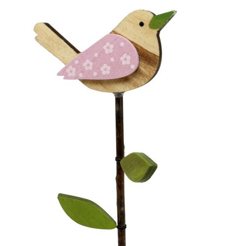 Floristik24 Holzstecker Vogel bunt L30cm 9St