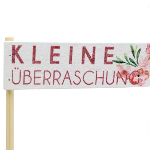 Holzstecker Geschenkstecker mit Spruch 30cm 12St