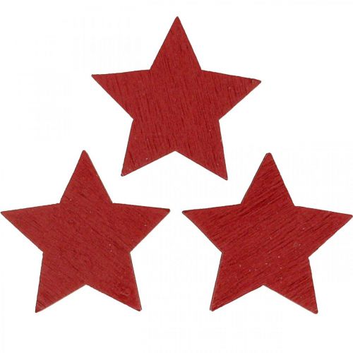 Floristik24 Holzsterne Rot Streudeko Weihnachten Sterne 3cm 72St