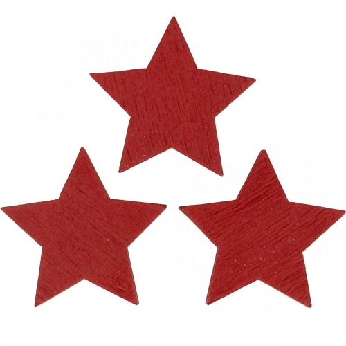 Floristik24 Holzsterne Rot Streudeko Weihnachten Sterne 3cm 72 St