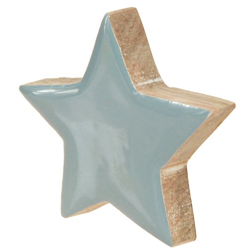 Artikel Holzsterne Tischdeko Sterne Weiß Blau Türkis 5cm 12 St