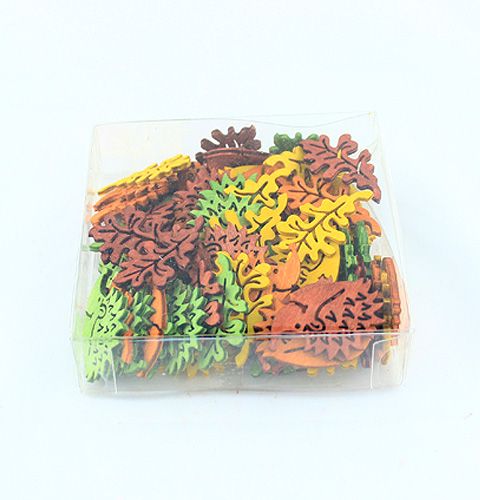 Floristik24 Herbstlaub und Igel z. Streuen 4,5cm 72 St