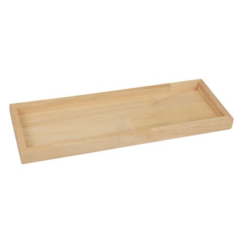 Floristik24 Holztablett Deko Tablett Holz Rechteckig Natur 50×17×2,5cm