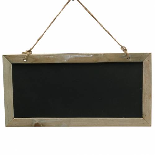 Schiefertafel mit Holzrand zum Hängen Natur 30x15cm 5 St