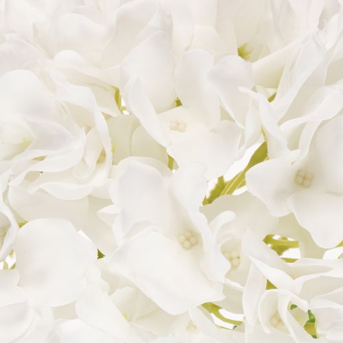 Künstliche Hortensie mit langem Stiel 48cm Weiß für Wohnraumdekoration | Floristik24.at