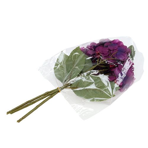 Floristik24 Hortensie Lila 30cm 3St