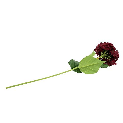 Floristik24 Hortensie künstlich Dunkelrot 80cm 1 St